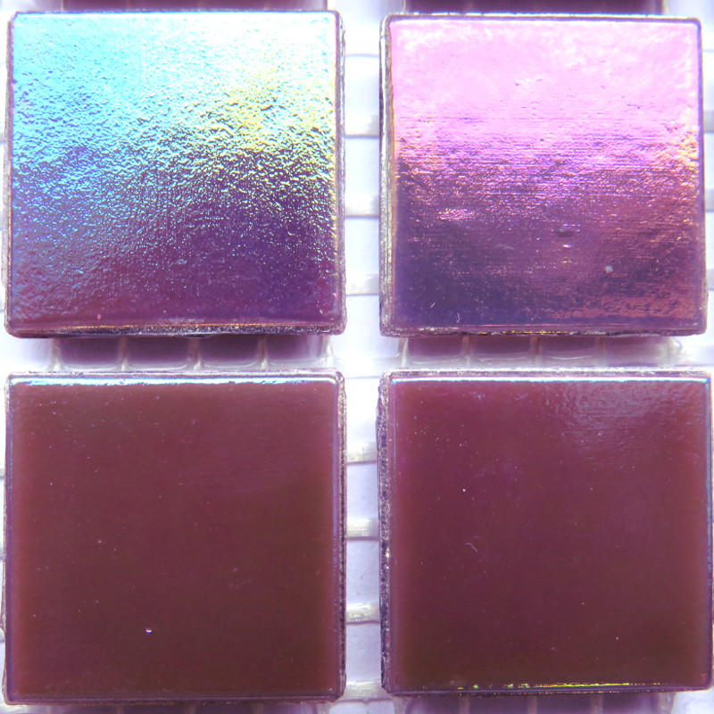 75 Iridescent Multi Colour Vitreous Glass Mosaic 20mm Tiles WB48 