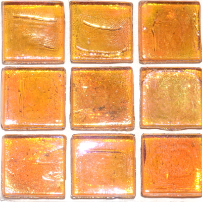 75 Matte Light Orange Vitreous Glass Mosaic 20mm Tiles A94