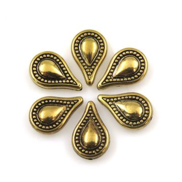 Mini Teardrops: Gold: Set of 6