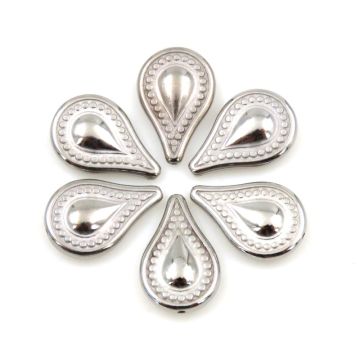 Mini Teardrops: Silver: Set of 6