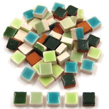 5mm Micro Square Mix: Vert (500 tiles)