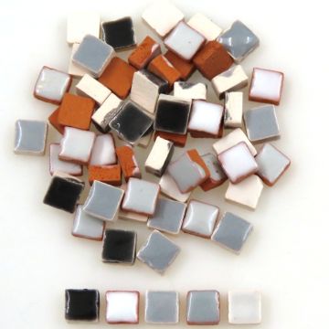 5mm Micro Square Mix: Blanc/Noir (500 tiles)