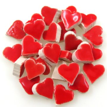 8mm Mini Hearts: Tomato Red WR01 (500pcs)