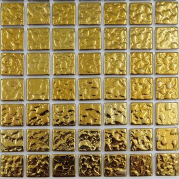 Burnished Gold Bubble Tile