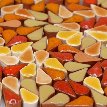 8mm Mini Teardrop: Orange Mix (+/-100pcs)