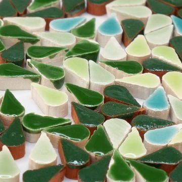 8mm Mini Teardrop: Vert Mix (+/-100pcs)